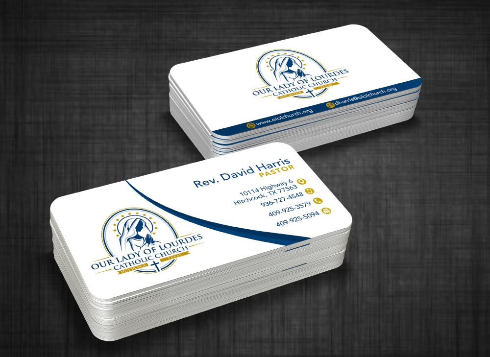 Our Lady of Lourdes Catholic Church logo design by LogOExperT