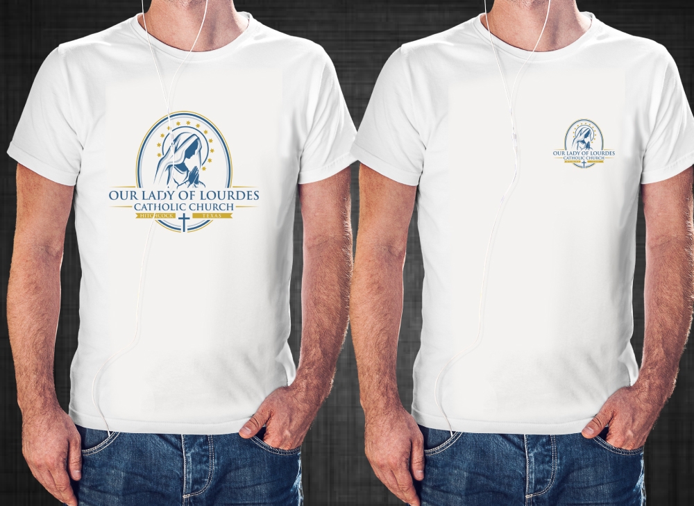 Our Lady of Lourdes Catholic Church logo design by LogOExperT