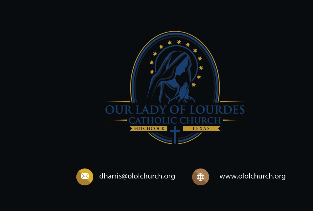 Our Lady of Lourdes Catholic Church logo design by aryamaity