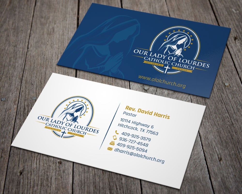 Our Lady of Lourdes Catholic Church logo design by Boomstudioz