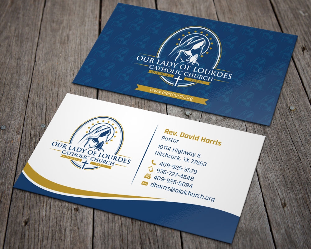 Our Lady of Lourdes Catholic Church logo design by Boomstudioz