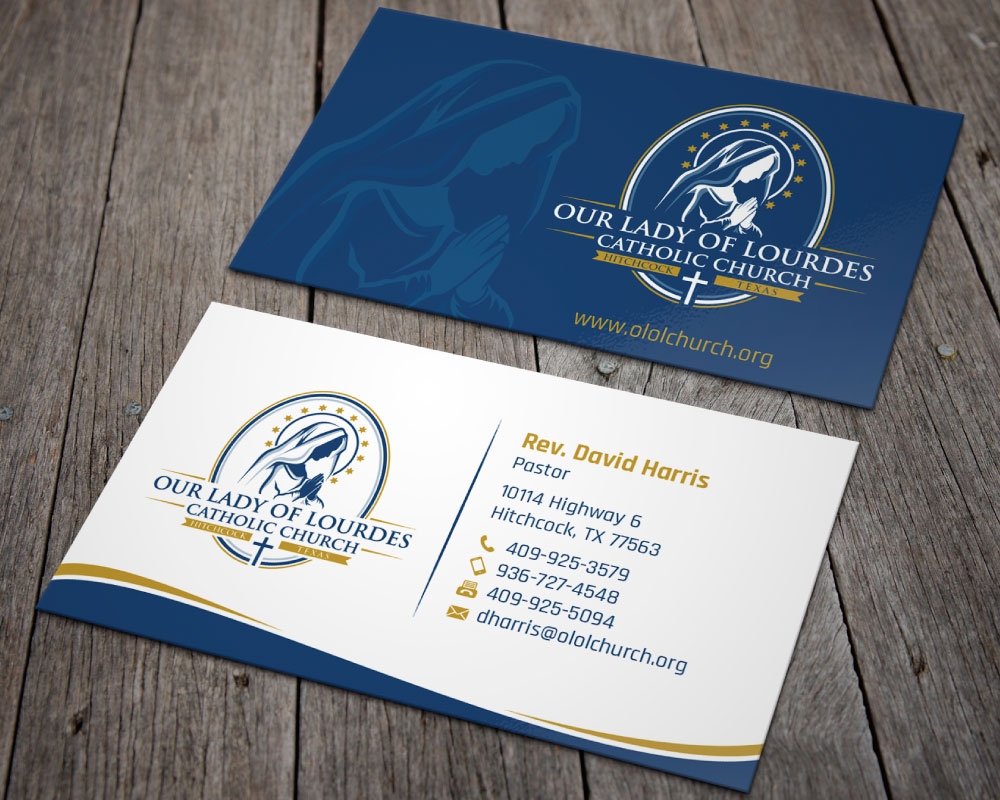 Our Lady of Lourdes Catholic Church logo design by Boomstudioz