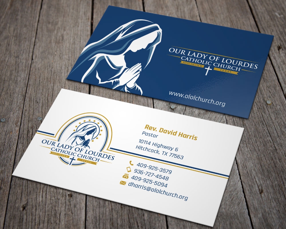 Our Lady of Lourdes Catholic Church logo design by Boomstudioz