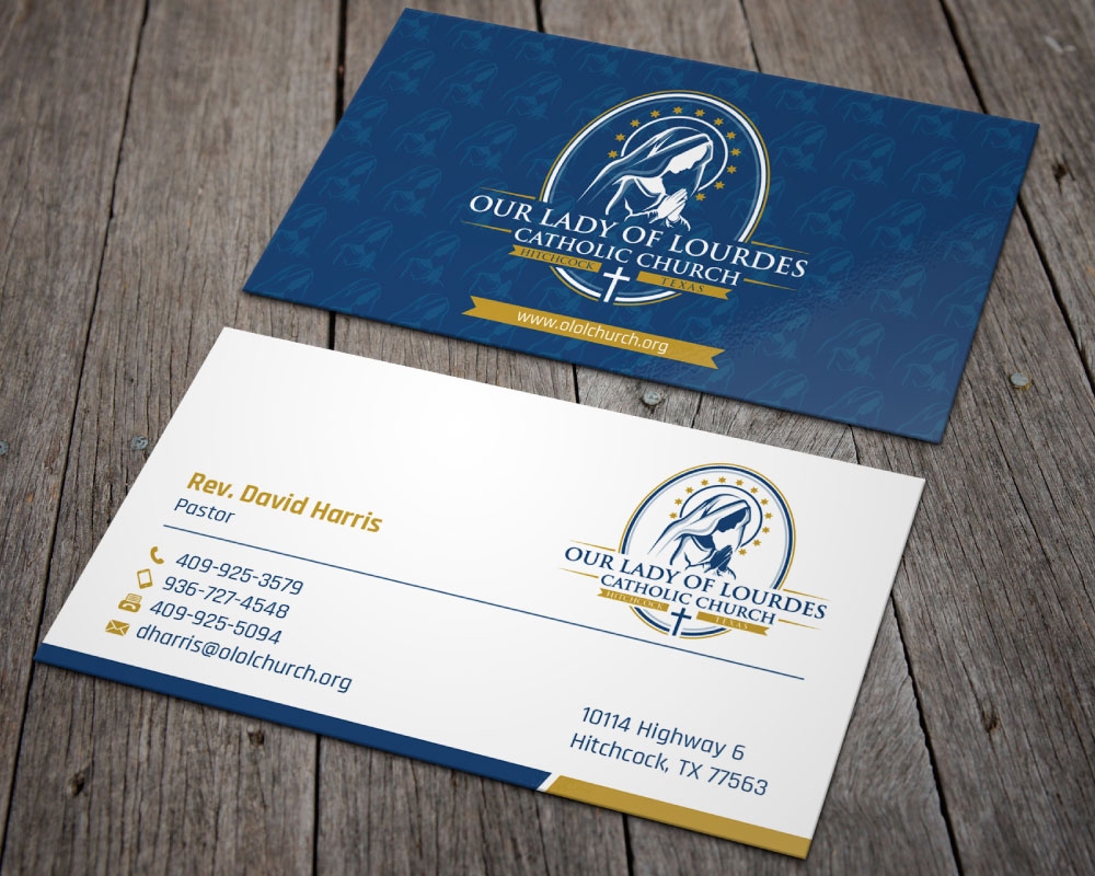 Our Lady of Lourdes Catholic Church logo design by Boomstudioz