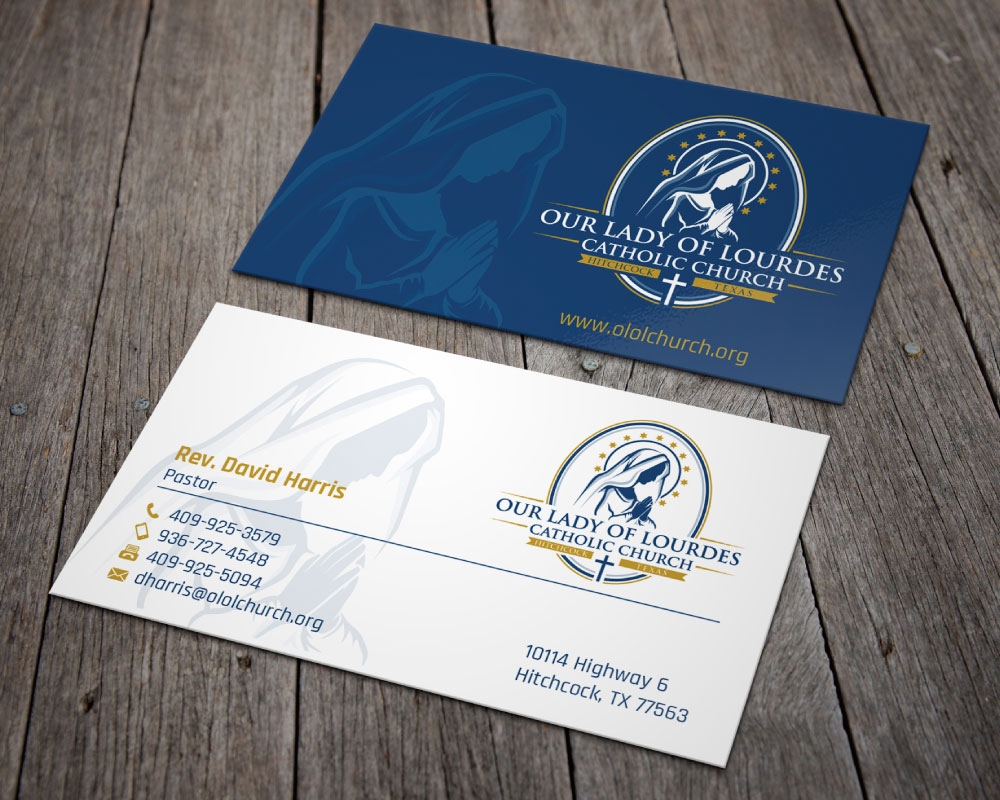 Our Lady of Lourdes Catholic Church logo design by Boomstudioz