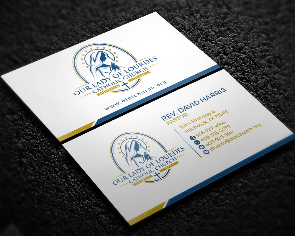 Our Lady of Lourdes Catholic Church logo design by scriotx