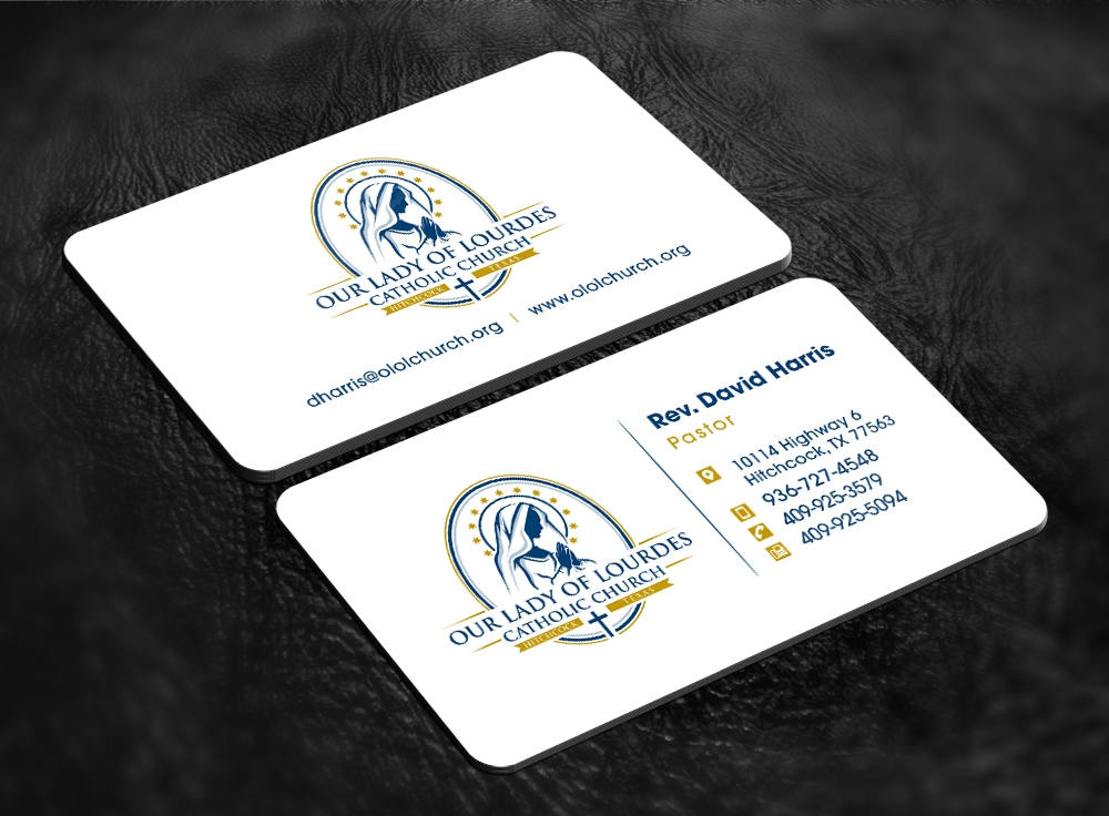 Our Lady of Lourdes Catholic Church logo design by abss