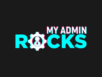 My Admin Rocks  logo design by fastsev