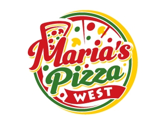 marias pizza west logo design by jaize