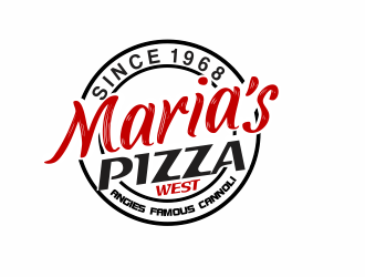marias pizza west logo design by cgage20