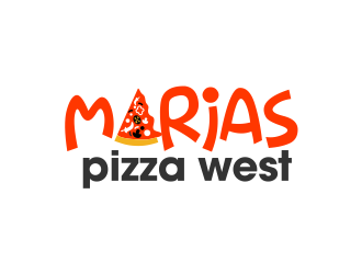 marias pizza west logo design by ingepro