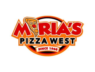 marias pizza west logo design by daywalker