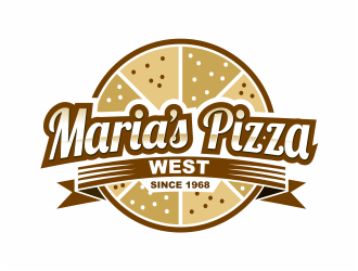 marias pizza west logo design by mutafailan