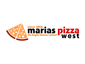 marias pizza west logo design by done