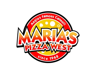 marias pizza west logo design by MarkindDesign