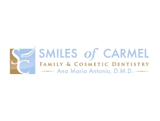 Smiles of Carmel logo design by 35mm