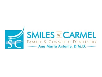 Smiles of Carmel logo design by sanworks