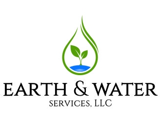 Earth & Water Services, LLC logo design by jetzu