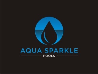 Aqua Sparkle Pools logo design by sabyan
