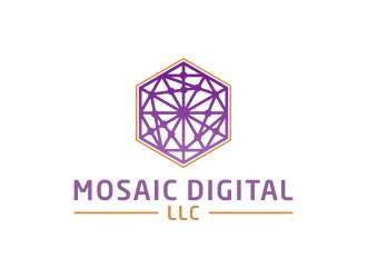 Mosaic Digital LLC logo design by BlessedArt