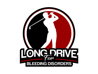 Long Drive for Bleeding Disorders logo design by haze