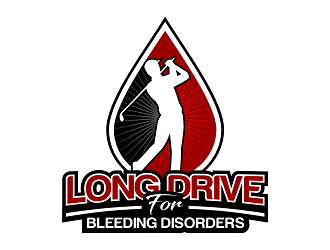 Long Drive for Bleeding Disorders logo design by haze
