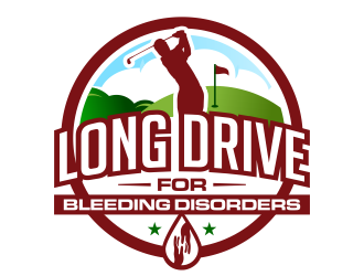 Long Drive for Bleeding Disorders logo design by ingepro