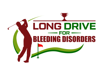 Long Drive for Bleeding Disorders logo design by ingepro
