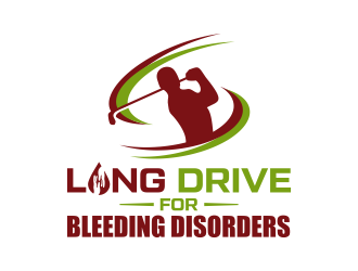Long Drive for Bleeding Disorders logo design by ingepro