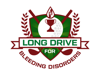 Long Drive for Bleeding Disorders logo design by ingepro