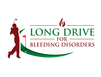 Long Drive for Bleeding Disorders logo design by ingepro