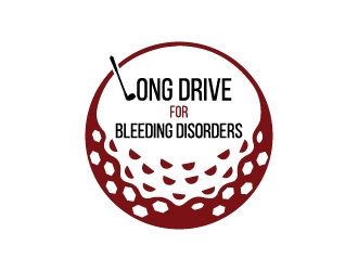 Long Drive for Bleeding Disorders logo design by twomindz