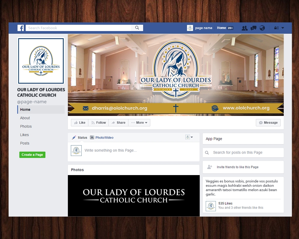 Our Lady of Lourdes Catholic Church logo design by MastersDesigns