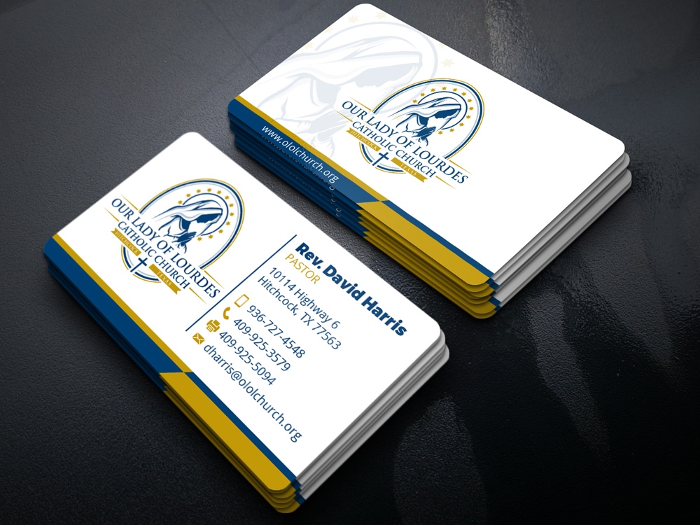 Our Lady of Lourdes Catholic Church logo design by Gelotine