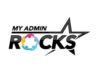 My Admin Rocks  logo design by daywalker