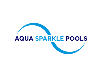 Aqua Sparkle Pools logo design by creator_studios