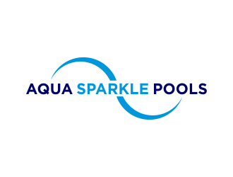 Aqua Sparkle Pools logo design by creator_studios