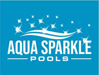 Aqua Sparkle Pools logo design by cintoko