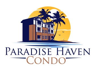 Paradise Haven Condo logo design by DreamLogoDesign