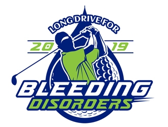 Long Drive for Bleeding Disorders logo design by DreamLogoDesign