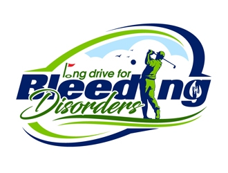 Long Drive for Bleeding Disorders logo design by DreamLogoDesign