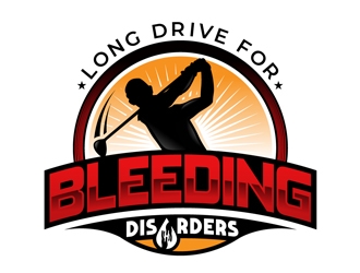 Long Drive for Bleeding Disorders logo design by DreamLogoDesign