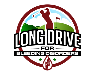 Long Drive for Bleeding Disorders logo design by ingepro
