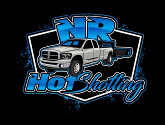 NR hotshotting logo design by DreamLogoDesign