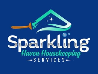 Sparkling Haven Housekeeping Services logo design by DreamLogoDesign