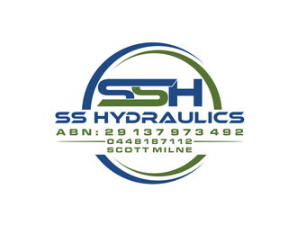 SS HYDRAULICS logo design by johana