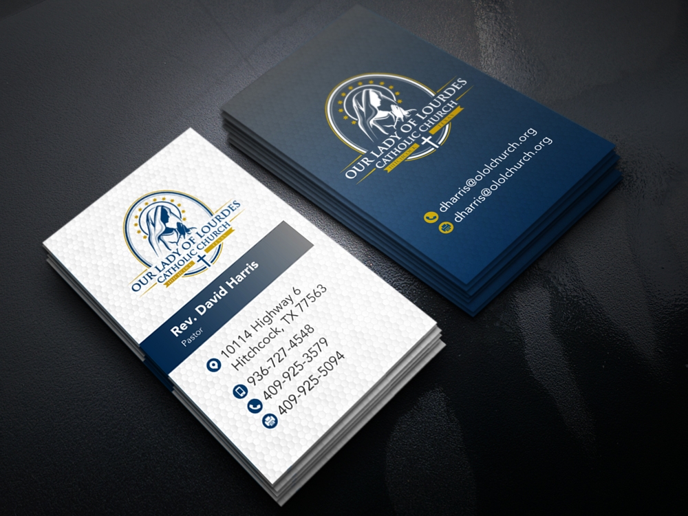 Our Lady of Lourdes Catholic Church logo design by KHAI