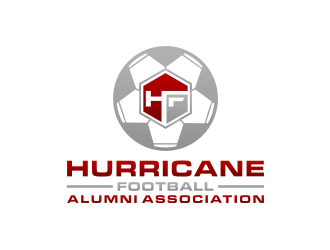 Hurricane Football Alumni Association  logo design by bricton