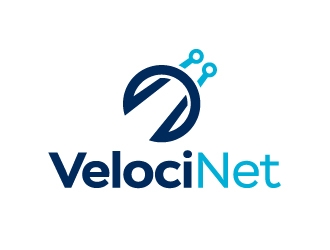 VelociNet logo design by Marianne