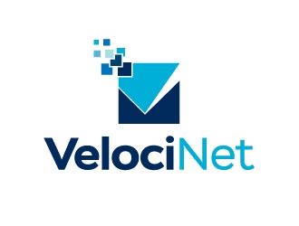VelociNet logo design by Marianne